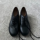 Bloch Techno Tap #1T #2H Dance Shoes Black Lace Up Jazz Leather Womens Size 10.5 — photo 3