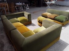 Salotto Vintage In Velluto Componibile Anni ‘70 Offerta Unica