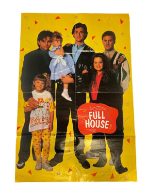 Vintage 90 s Full House 1992 Bob Saget 21.5 x33  TV Show Promo Poster