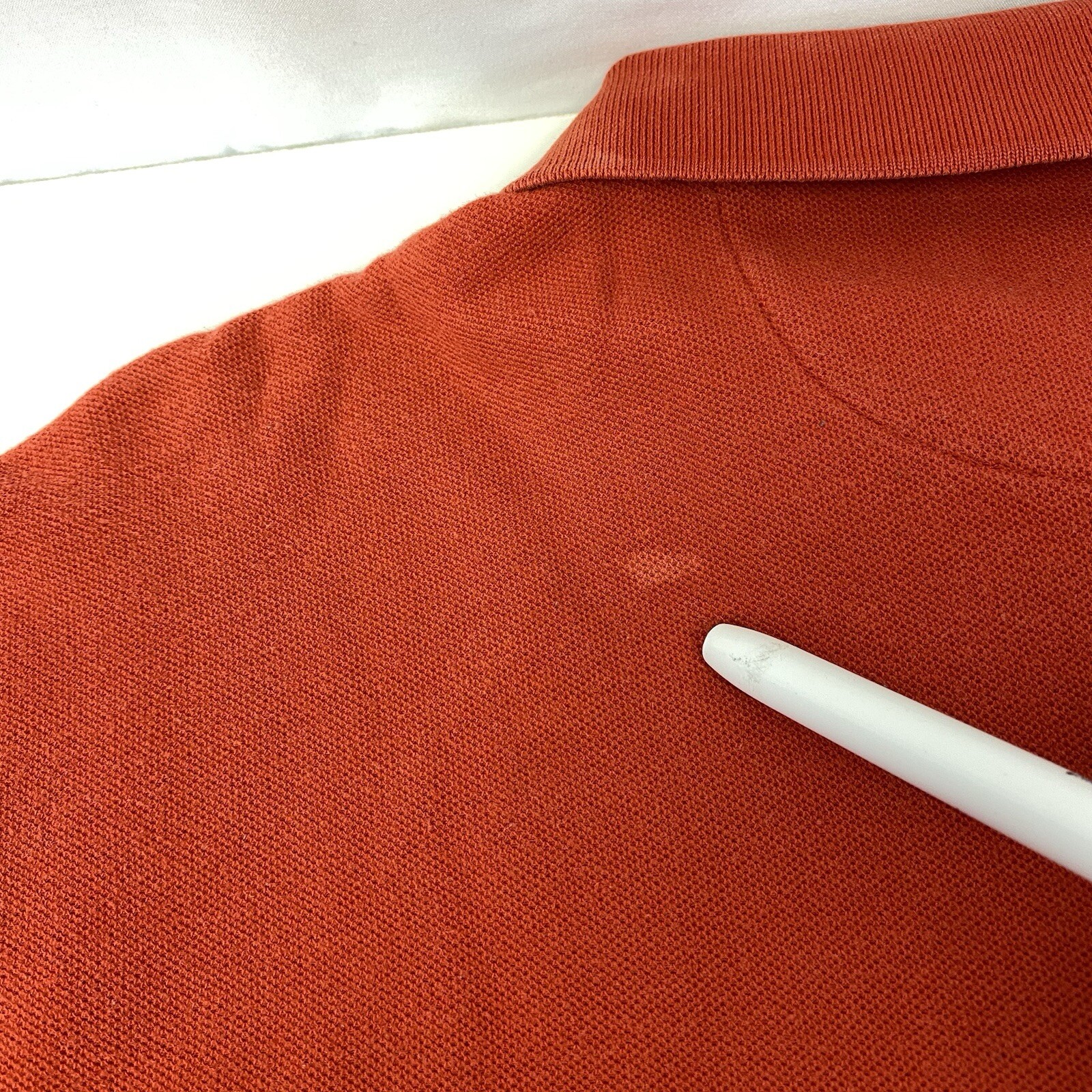 Chaps Men’s XL Extra Large Solid Orange Short Sle… - image 9