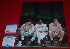 LARRY BIRD ROBERT PARISH KEVIN McHALE BOSTON CELTICS signed 11X14 photo WG65122