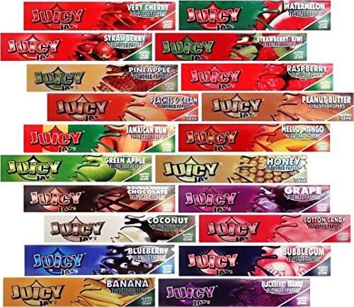 JUICY JAYS KINGSIZE FLAVOURED ROLLING PAPERS - £1.25 per pack  MUST BUY 4