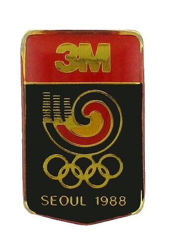 Seoul 1988 Olympics Hodori Pin Commemorative Set Framed Eden Arts