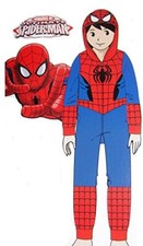 Marvel Spider-Man Fleece Hooded Blanket Pajama Sleeper, Size 10