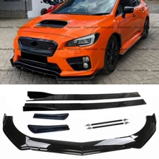 For Subaru  Legacy Front Bumper Lip 86" Side Skirt Rear Bumper Lip Black