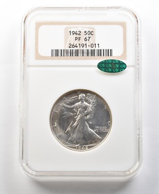 1942 Walking Liberty Half Dollar PF67 NGC CAC PQ *0347 | eBay