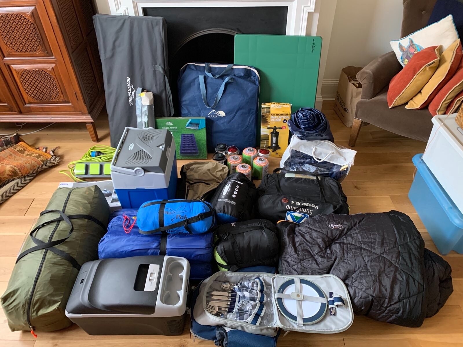 Used Camping Equipment Bundle eBay