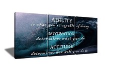Inspirational Canvas Wall Art Motivational Entrepreneur Quotes Positive Poste...
