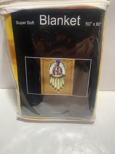 Indianer superweiche Decke 50" x 60" versiegelt brandneu - Bild 3 von 3