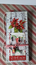 Handmade Christmas Ephemera Holder Tim Holtz Birch Card Stock Tuck Pockets Girls