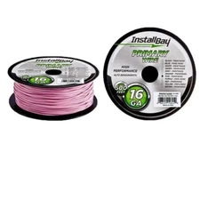The Install Bay PWPK18500 18 Gauge Pink Coil 500 Feet Stranded Primary Wire