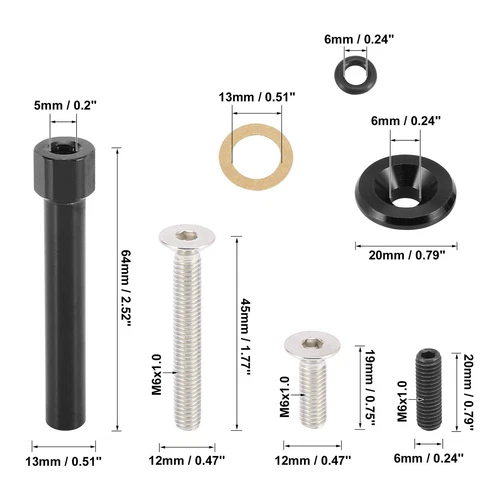 JDM Engine Valve Cover Washer Seal Bolt Nut Kit For Honda Civic D15 D16 Black - Bild 2 von 6