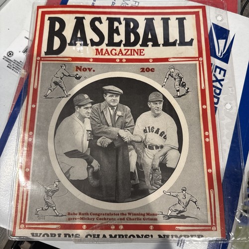 Baseball Magazine 1935-World Champions-Babe Ruth Excellent Condition