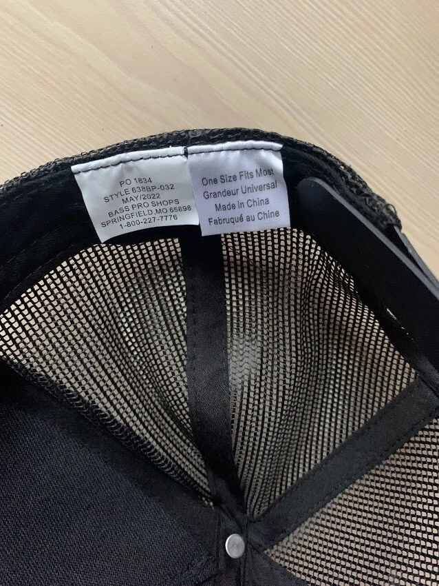 Бейсболка Bass Pro Shops — черная кепка дальнобойщика с сеткой сзади бейсболка один размер подходит большинству - Изображение 4 из 4