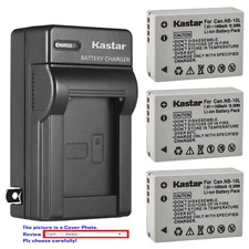 Kastar Battery Wall Charger for Canon NB-10L CB-2LC & Canon PowerShot SX50 HS