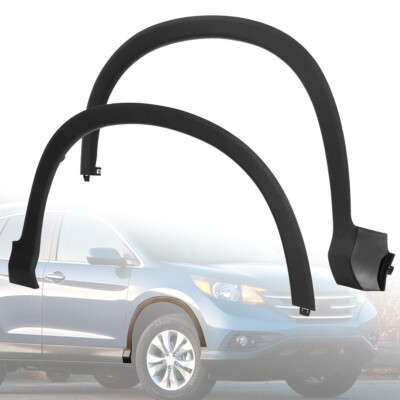 Left+Right Front Fender Flare Trim Molding Wheel Arch For 2012-16 Honda CR-V CRV