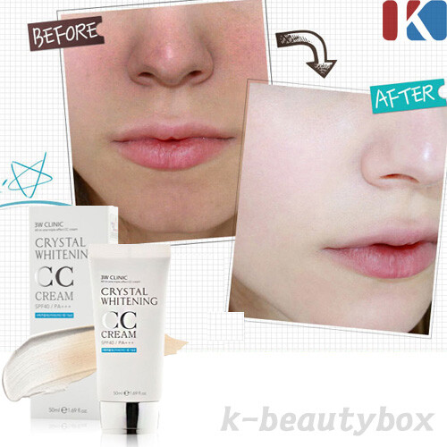 3W Crystal Whitening ALL-IN-ONE CC Cream SPF 50 PA+++ 50ml Natural Beige Cream - Picture 3 of 14