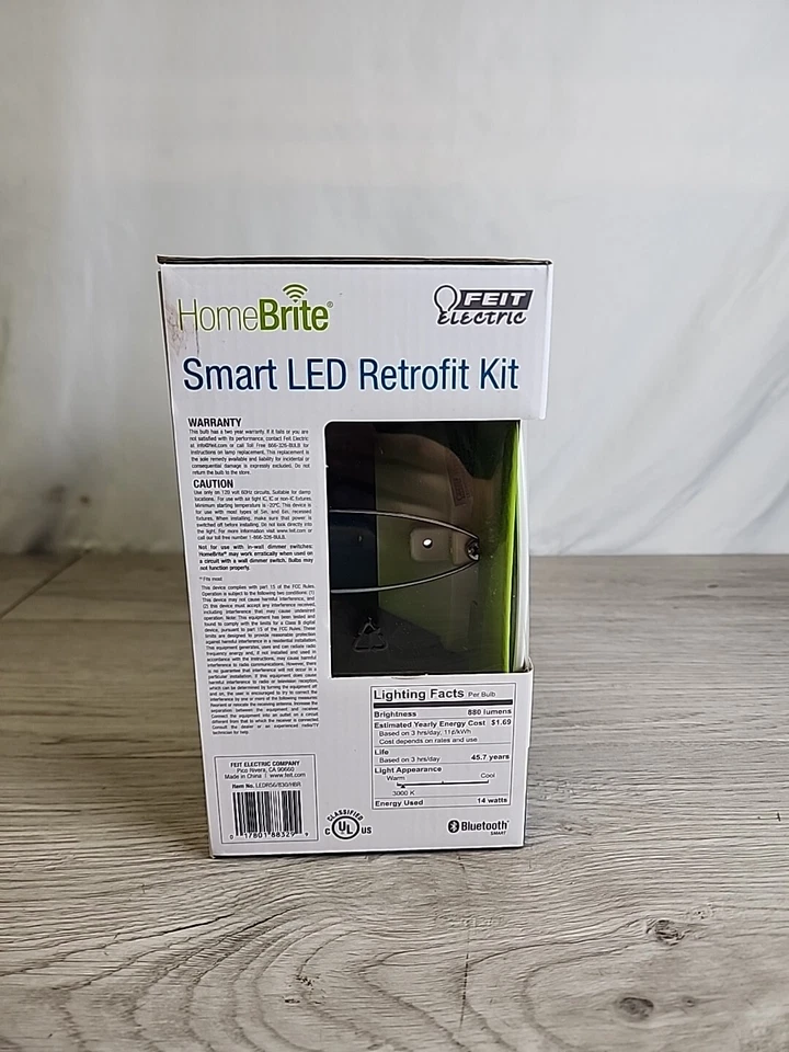 NEW FEIT HomeBrite Smart Bluetooth LED 5” 6”Recessed Retrofit Light Kit - Image 2 of 4