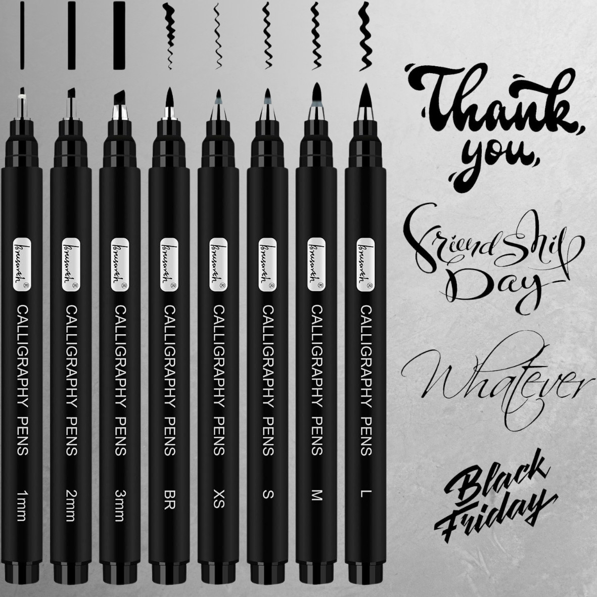 Calligraphy Pens,Hand Lettering Pens, Calligraphy Brush Pen Set for Beginners Wr