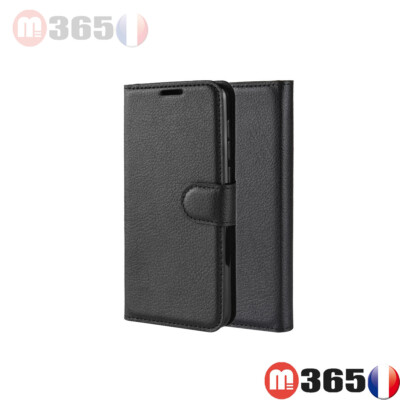 Étui Portefeuille Aimanté Pour Redmi 5 à 10 Et Note 7 à 10 – Coque TPU Avec Rabat (noir)