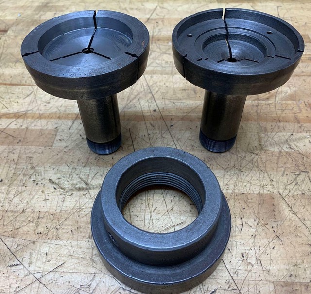 2-Hardinge 5C 3" Step Collets, Hardinge 3" Step Chuck Closer threaded, HLV-H