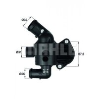Mahle Original Thermostat, Coolant TI 15 87