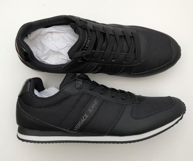 versace jeans black trainers