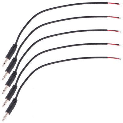 10 Pcs Audio Line Connector Speaker Cable 3.5mm Plug Jack Bare Wire