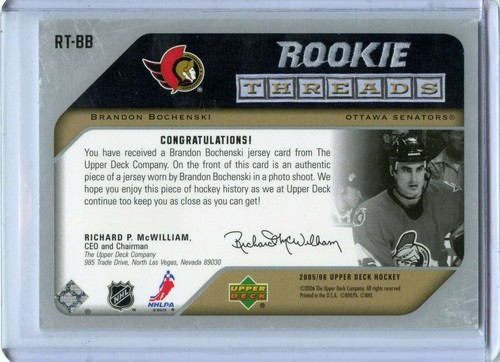 2005-06 Upper Deck Rookie Threads Pick what you need!!!! - Picture 3 of 129