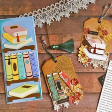 Books Metal Cutting Dies Scrapbook Stencils Card Making Embossing Paper Crafts