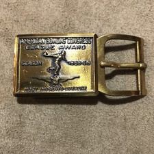 Antique American Bowling Congress Award Belt Buckle 1958-59 Most Improved