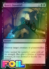 x1 Hero's Downfall FDN Foundations MTG 175 FOIL UNCOMMON M/NM 1x