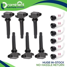6x Ignition Coil & 6 Ignition Coil Connector for 06-09 Suzuki Grand Vitara SX4