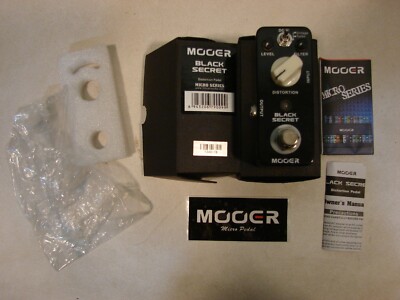 Mooer Black Secret Distortion Micro Guitar Effects Pedal  FREE SHIPPING!