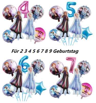 Eiskönigin Folienballons Frozen Anna Elsa Olaf Für 2-9 Mädchen Geburtstag Party