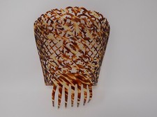 Huge  11 x 11 Spanish Mantilla Flamenco Peinata Comb  Tortoise Celluloid