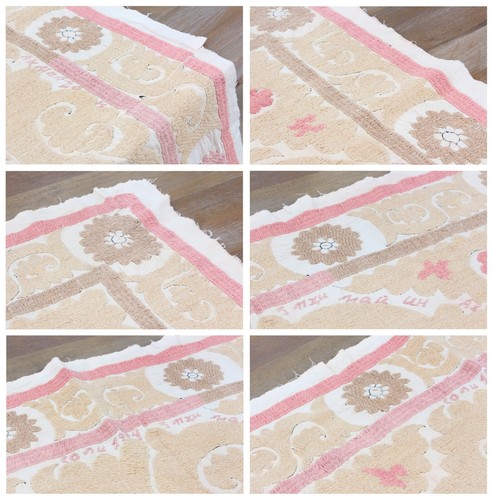 Suzani Fabric Suzani Throw Home Gift 4.07' x 4.95' Vintage Fast Shipment 16003 - Picture 17 of 24