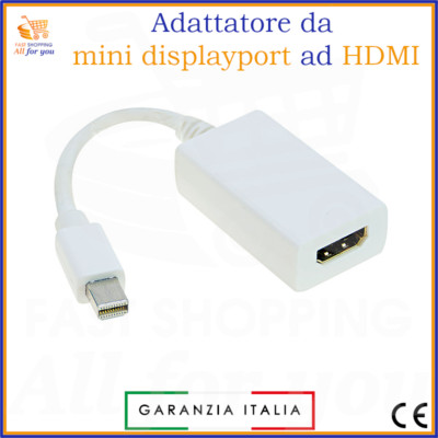 Convertitore Mini DP A DisplayPort Adattatore Mini DisplayPort A DisplayPort - 8K 60Hz, 4K 144Hz, Per PC E Monitor Adattatore Hdmi Displayport