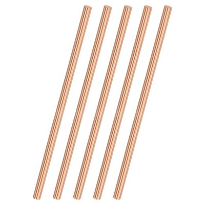 5-Pack Copper Round Rod 4mm x 100mm T2 Copper Stock