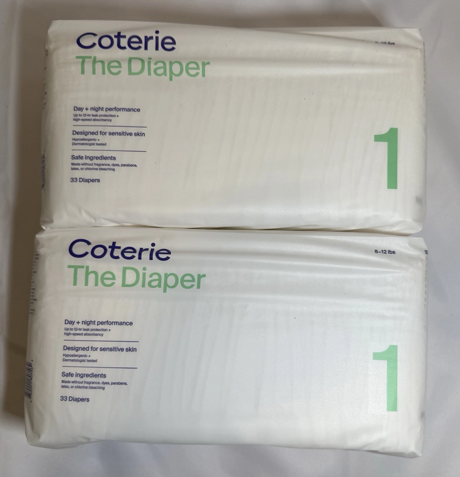 Coterie Diapers, Size 1. Pack Of 2, Total Count 66. New.
Opens in a new window or tab