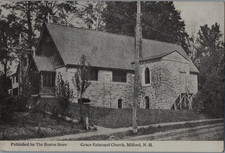 Vintage Postcard 1907-1915 Grace Episcopal Church, Milford, New Hampshire (NH) Vintage Postcard 1907-1915 Grace Episcopal Church, Milford, New Hampshire (NH)