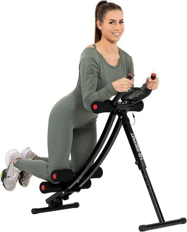 Machine abdominaux pliable Hop-Sport HS-2001ABT avec compteur et réglage de pente