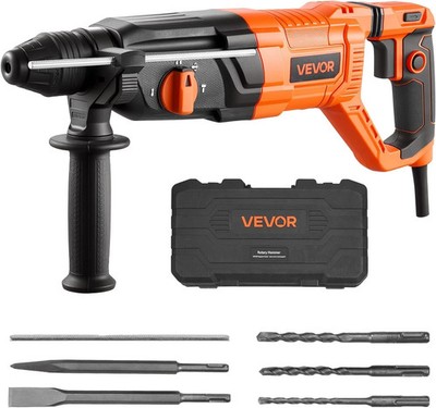 Rotary Hammer Drill, 1-1/8 in Sds-Plus Electric Corded Heavy Duty Rotary Hammer,