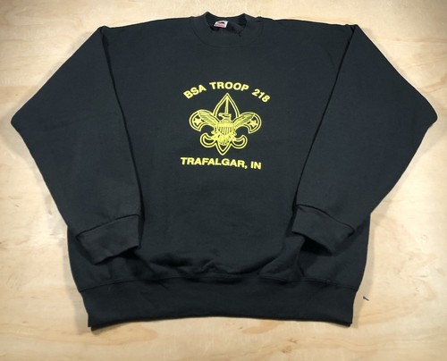 A4352 VINTAGE BSA Boy Scouts TROOP Sweatshirt Pullover Size 2XL | eBay