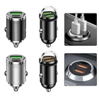 Fast Charging Dual USB Car Charger Adapter for Cars 12V 24V Compatible