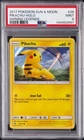 2017 POKEMON SUN & MOON SHINING LEGENDS #28 PIKACHU-HOLO PSA 9