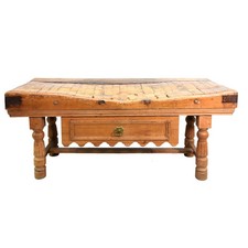 Grand billot de boucher d'époque XIXème