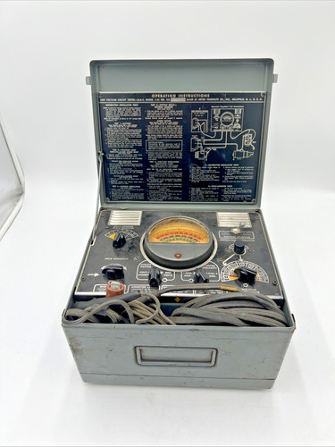 Vintage US Military low voltage tester 1942 Q.M. model I-42