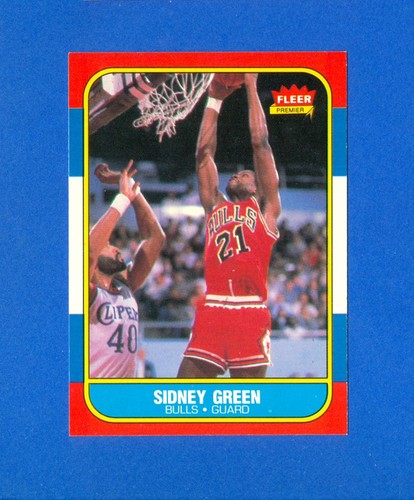 1986/1987 Fleer Basketball#40 Sidney Green'86 RC Rookie Set Card NR/MT Condition