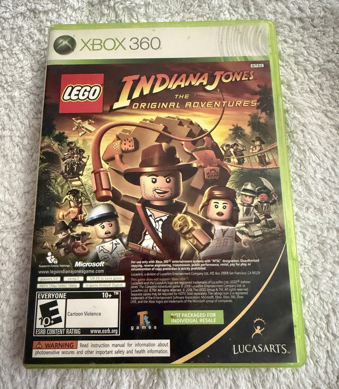 Xbox 360 Game Lot: LEGO Indiana Jones Original Adventures & Kung Fu Panda